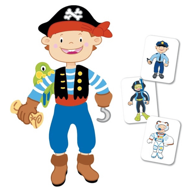 Dress-up magnet game, boy
