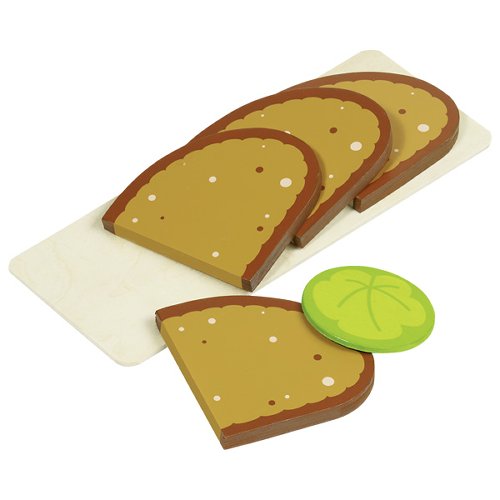 Sliced bread, 4 slices, 1 lettuce leaf