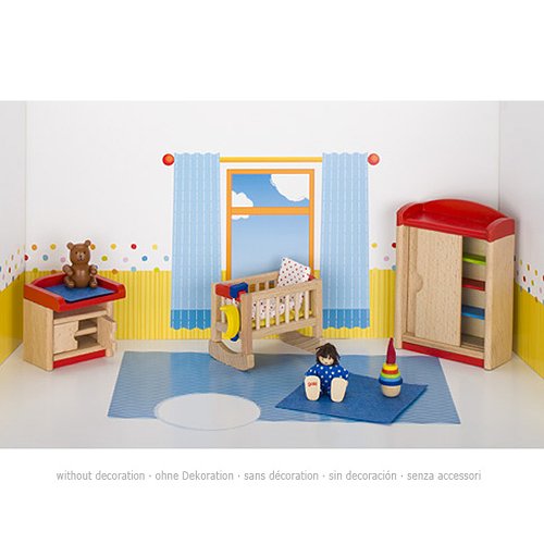 Furniture for flexible puppets, childrens room