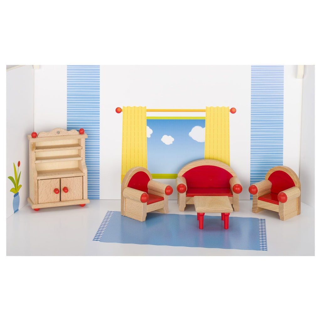 Furniture for flexible puppets, living room