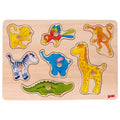 Puzzle with hidden pictures wild animals
