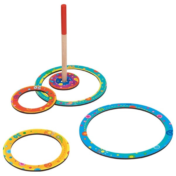 Ring Toss Game colourful throwing fun with 4 rings