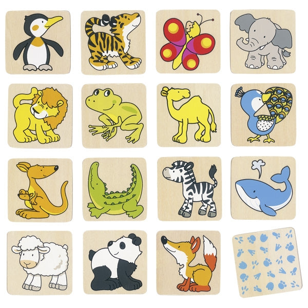 Memo game animals