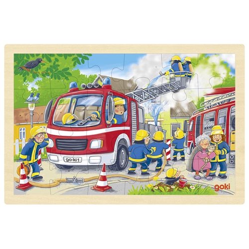 Goki Jigsaw Puzzle - Firefighting 24 Pieces