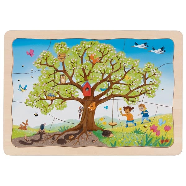 Goki Layer Puzzle - My Apple Tree 47 Pieces