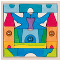 Castle building puzzle sparkling stone