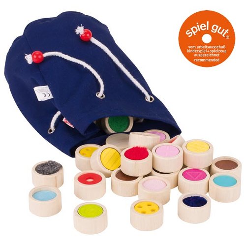 Feel-a-pair memo game - in a cotton bag