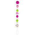 Soother chain elephant, pink