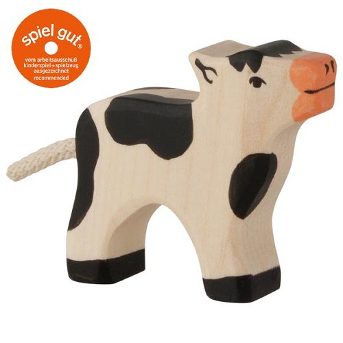 calf toy figure on a white background