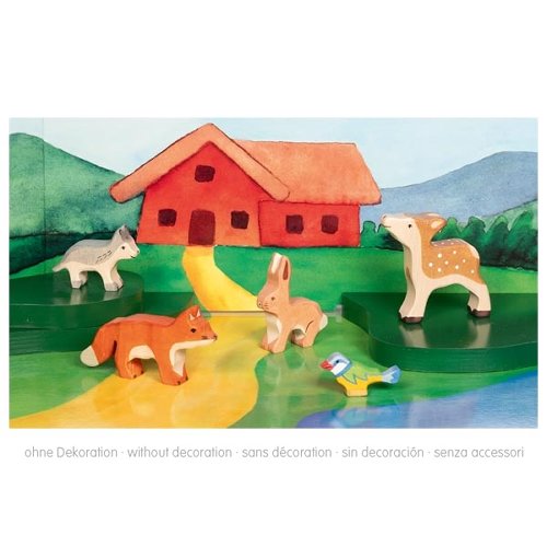 Forest Animals, Set of 5 Wooden Figures