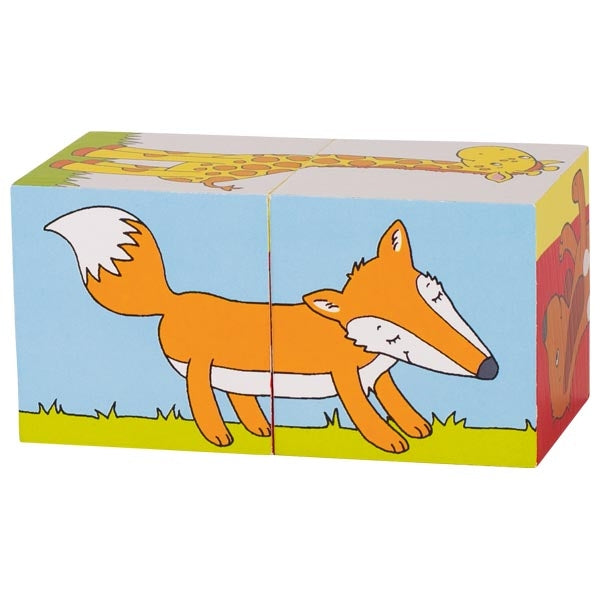Cube puzzle, animals