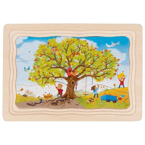 Goki Layer Puzzle - My Apple Tree 47 Pieces