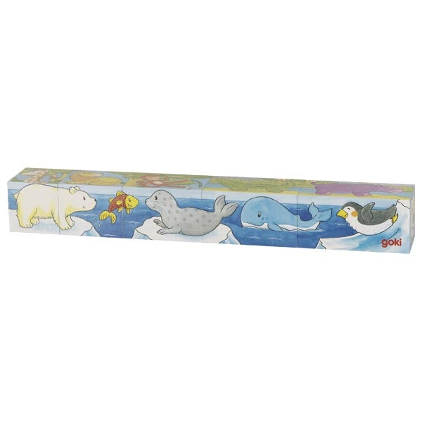 Safari and Artic , cube puzzle