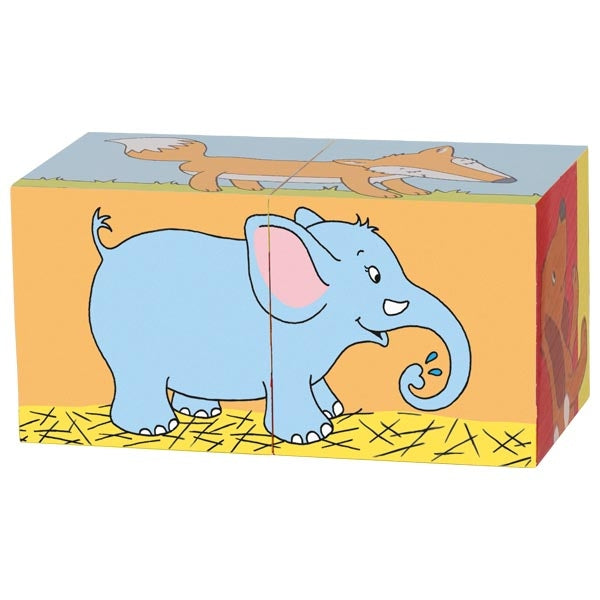 Cube puzzle, animals