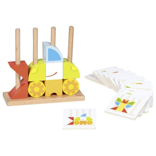 Vario peg game with 12 template cards