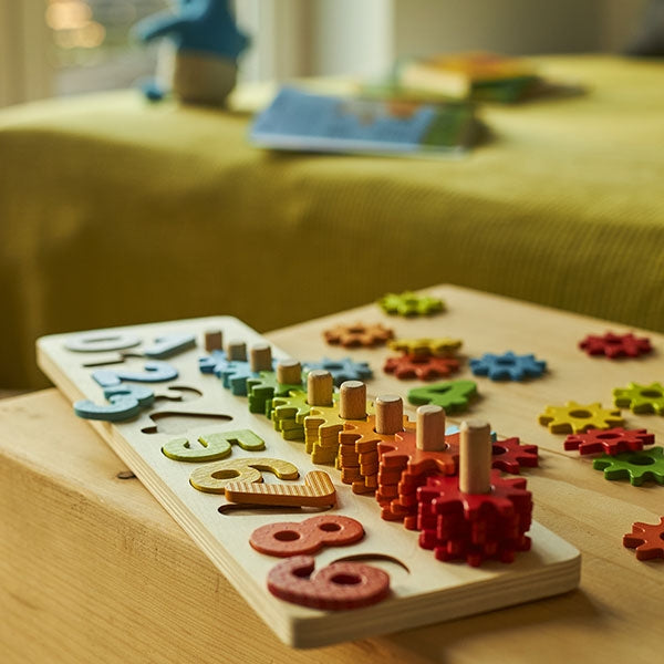 Learn to count with cogwheels