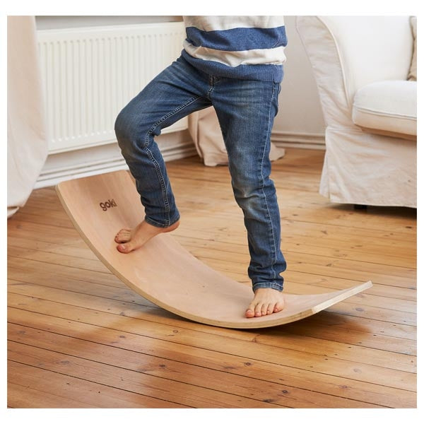 Goki Balance Board Natural, Half Moon