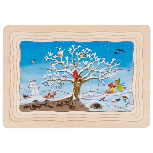Goki Layer Puzzle - My Apple Tree 47 Pieces