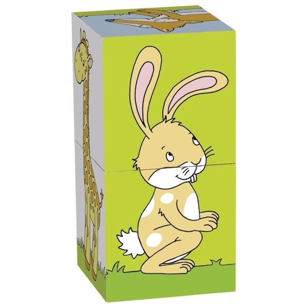 Cube puzzle, animals