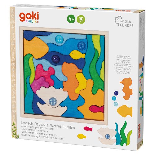 Landscape puzzle Sea lights