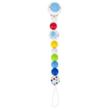 Soother chain elephant, blue
