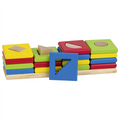 The 4 towers, shapes and colours sorting game