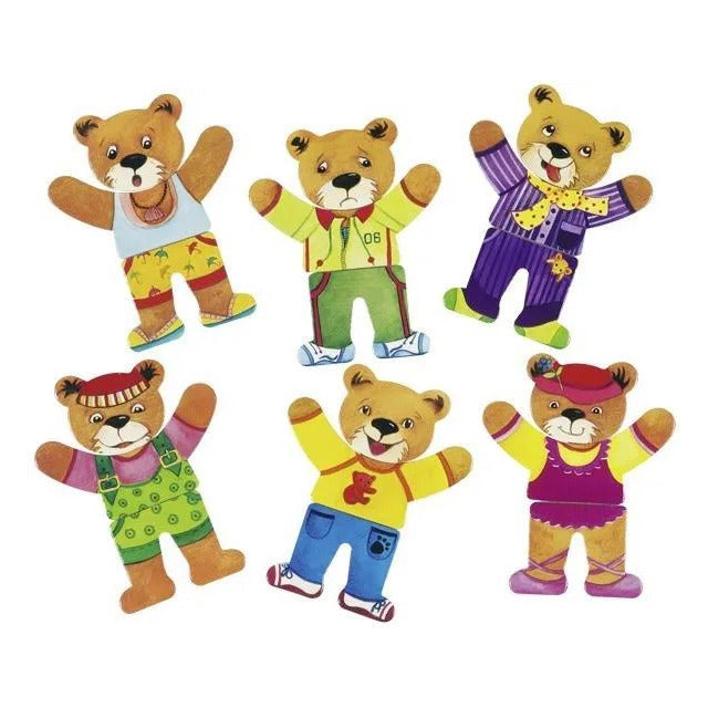 Bear design, dress up box, puzzle