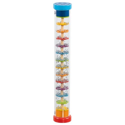 Goki wooden rain stick musical toy for children – sensory sound instrument